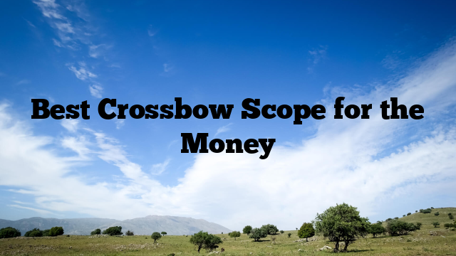 Best Crossbow Scope for the Money